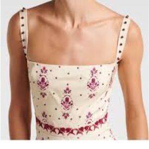 Hand-embroidered Linen Dress by Christian Lacroix. NEW!